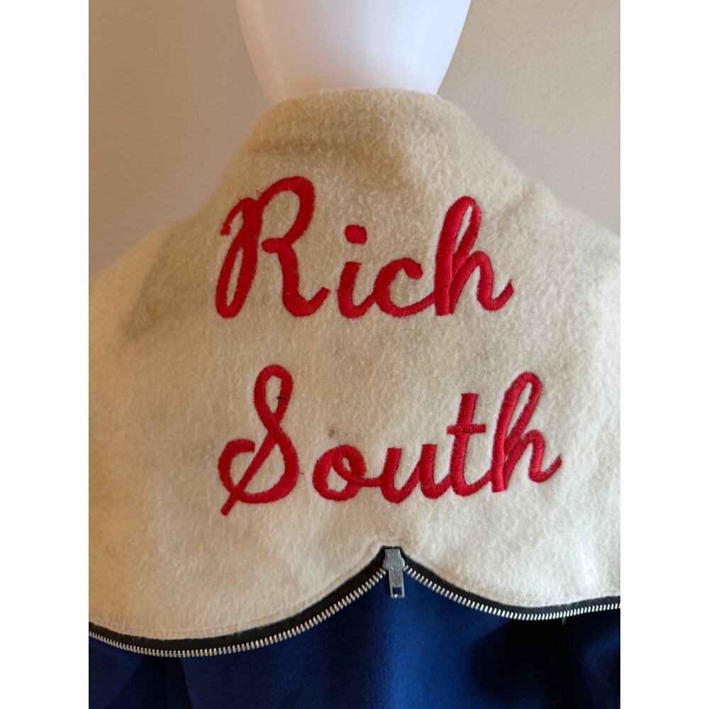 Vintage DeLong Varsity Jacket Rich South 84 Denise Wool USA 34 US Womens Small - Picture 10 of 11
